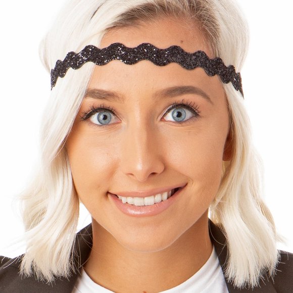 Hipsy 10-pack Bling Glitter Adjustable No Slip Wave Neutral & Pastel Headbands main image 7